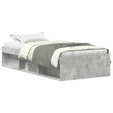 Bed Frame without Mattress Concrete Grey 100x200 cm 3203834