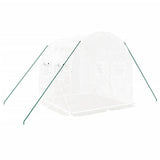 Greenhouse with Steel Frame White 4 m 2x2x2 m 364075