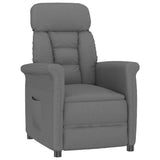 Recliner Chair Dark Grey Dark grey 70.5 x 96.5 x 95 cm Fabric 348402