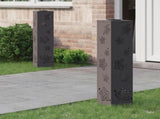 Solar LED Pathway Light 2 pcs Black Cold Rolled Steel 879744