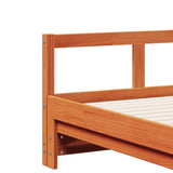 Daybed without Mattress Wax Brown 90x200 cm Solid Wood Pine 854954