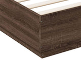 Bed Frame without Mattress Brown Oak 120x200 cm 3209715