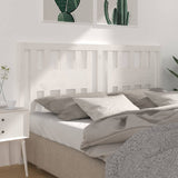 Headboard White 141x4x100 cm Solid Wood Pine 818666