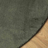 Area Rugs Oval HUARTE Forest Green 140 x 200 cm 100% Polyester 4103645