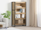 Book Cabinet Artisian Oak 60 x 30 x 155 cm Engineered Wood 886401