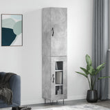 Highboard Concrete Grey 34.5x34x180 cm Engineered Wood 3199077