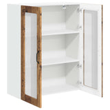 Wall Glass Cabinet LUCCA Old Wood 80 x 31 x 100 cm 885163