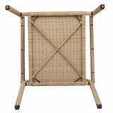 Garden Stacking Chairs 4 pcs Cream and Brown 54 x 56 x 90 cm 3403063