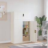 File Cabinet White 90x40x145 cm Steel 3188312