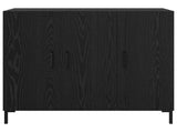 Sideboard Black Oak 90 x 34 x 80 cm Engineered Wood 879585