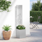 Garden Privacy Screen Sliver 32 x 150 cm Stainless steel 876361