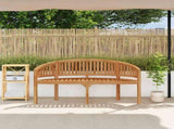 Garden Bench Teak Teak wood 151 cm wide Hardwood Garden Bench 48021