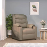 Recliner Chair Cappuccino Faux Leather 348048