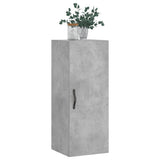 Wall Mounted Cabinet Concrete Grey 34.5x34x90 cm Engineered Wood 834998