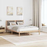 Bed Frame with Upholstered Headboard Taupe 140 x 200 cm 878257