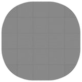 Pool Ground Mat 25 pcs 292 cm Round EVA Foam Grey 42042637