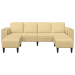 Fabric Sofa with Cushion Grey Green Corduroy fabric 3335135
