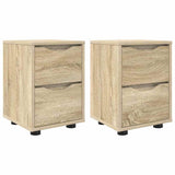 Bedside Tables with Drawer 2 pcs Sonoma Oak 30.5 x 30 x 43 cm 888802