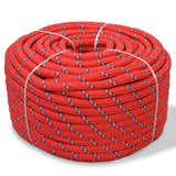 ZNTS Marine Rope Polypropylene 8 mm 500 m Red 143817