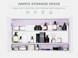 Double Door Wall Mounted Glass Mirror Cabinet Modern Storage Unit Bathroom Shelf Organiser T3398P344553