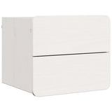 Bedside Table with Drawer White 39 x 34 x 33 cm Solid pinewood 873507