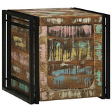 Storage Box Brown and Black 50 x 50 x 50 cm Solid Reclaim Wood 4016743