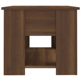 Coffee Table Brown Oak 79x49x41 cm Engineered Wood 819277