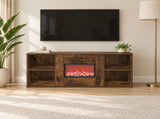 Electric Fireplace Smoked Oak 100 x 37 x 45.5 cm 8020979
