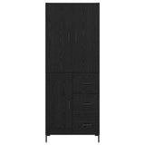 Highboard Black Oak 69.5 x 34 x 180 cm Engineered Wood 3416137