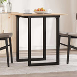 Dining Table O-Frame 70x70x75 cm Solid Wood Pine and Steel 3282671