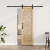 Sliding Door ORKDAL Natural and Black 61 x 198.5 cm 3445557
