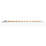 Bed Frame without Mattress White 150x200 cm Engineered Wood 842014