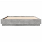 Bed Frame without Mattress Concrete Grey 140x190 cm 3209873