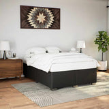 Bed Frame without Mattress Black Full Faux Leather 3284579