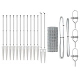 Welded Wire Fence with Spikes 10 x 0.4 m 3350724