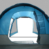 Camping Tent Tunnel 4-Person Blue Waterproof 94744