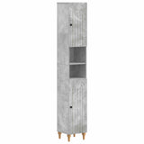 4 Piece Bathroom Cabinet Set ALKMAAR Concrete Grey 3417912