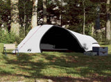 Camping Tent Dome 4-Person White Blackout Fabric Waterproof 94730