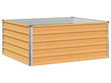 Raised Garden Bed Natural 100 x 80 x 55 cm cold-rolled steel 8006384