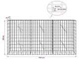 Gabion with 3.5 mm Wire and 5x10 cm Mesh 150x10x100 cm 3462525