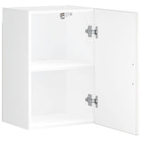 Kitchen Wall Cabinet Porto High Gloss White Engineered Wood 854029