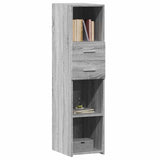 Highboard Grey Sonoma 30x42.5x124 cm Engineered Wood 846157