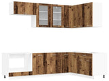 Kitchen Unit LYON 8 pcs Old Wood Engineered Wood 3438513