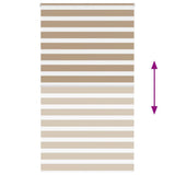 Zebra Blind Sand Brown 120x200 cm Fabric Width 115.9 cm Polyester 4014577