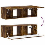 TV Wall Cabinet Smoked Oak 98 x 31 x 29.5 cm Engineered Wood 892239