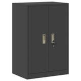 Storage Cabinet 2 pcs Black 60 x 40 x 160 cm Steel Lockable 3438747