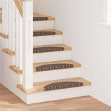 Self-adhesive Stair Mats 15 pcs Brown 56 x 17 x 3 cm 42011440