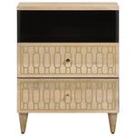 ZNTS Bedside Cabinet 50x33x60 cm Solid Wood Mango 358258