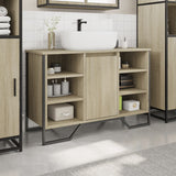 Bathroom Sink Cabinet Sonoma Oak 91x35x60 cm Engineered Wood 848665