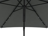 3 Solar LED Cantilever Parasol - Dark Grey T3398P315919